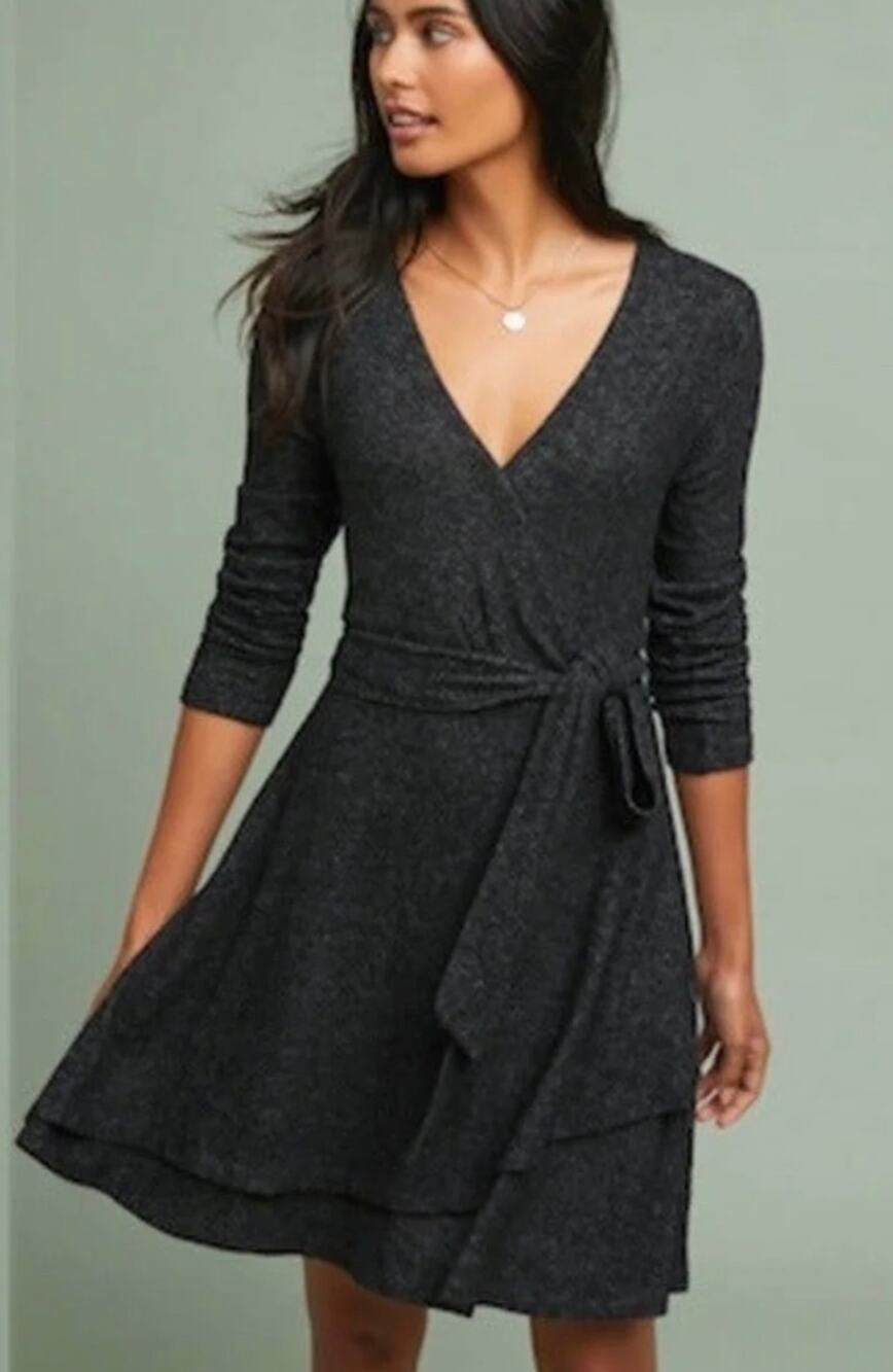 Anthropologie Saturday Sunday Faux Wrap Dress sz S